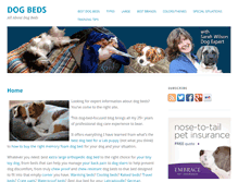Tablet Screenshot of dogbeds-info.com